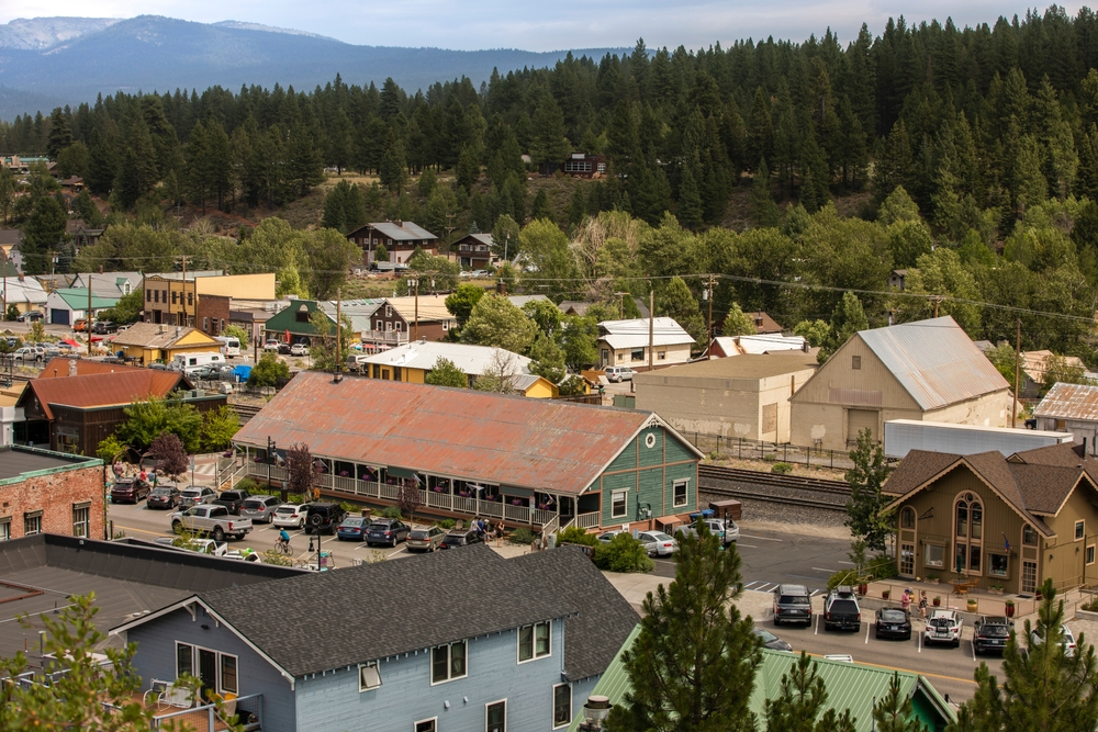 Featured image showing downtown Truckee, California on a summer day.